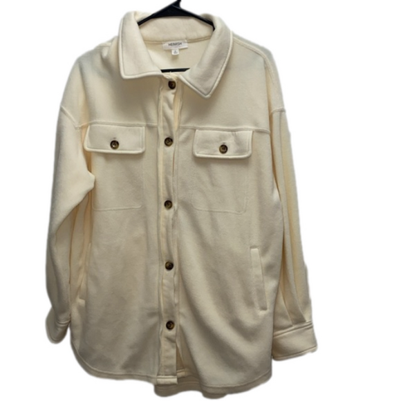Heimish cream button up jacket size small - Picture 1 of 11